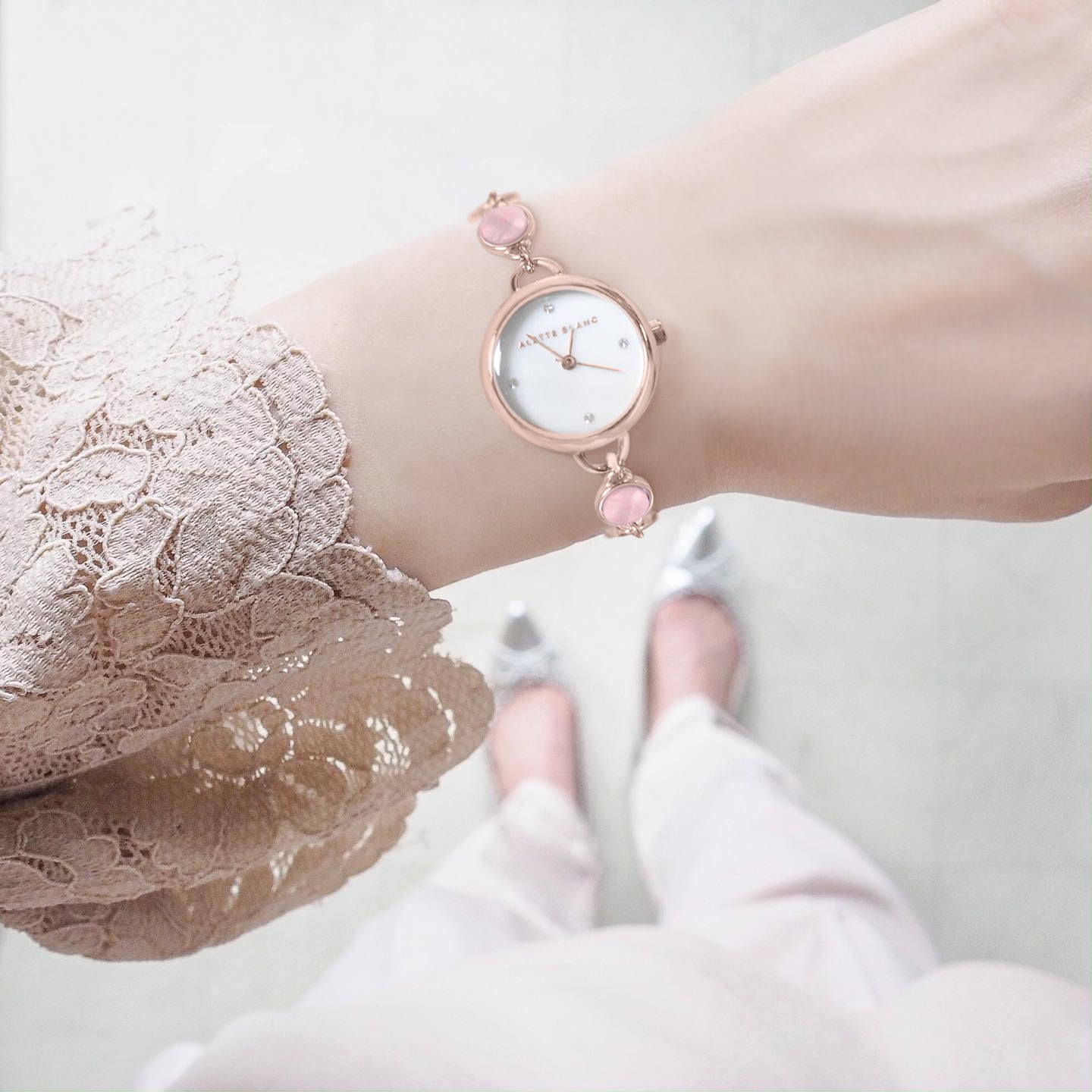 日本正規品取扱店 ALETTE BLANC腕時計 - 時計
