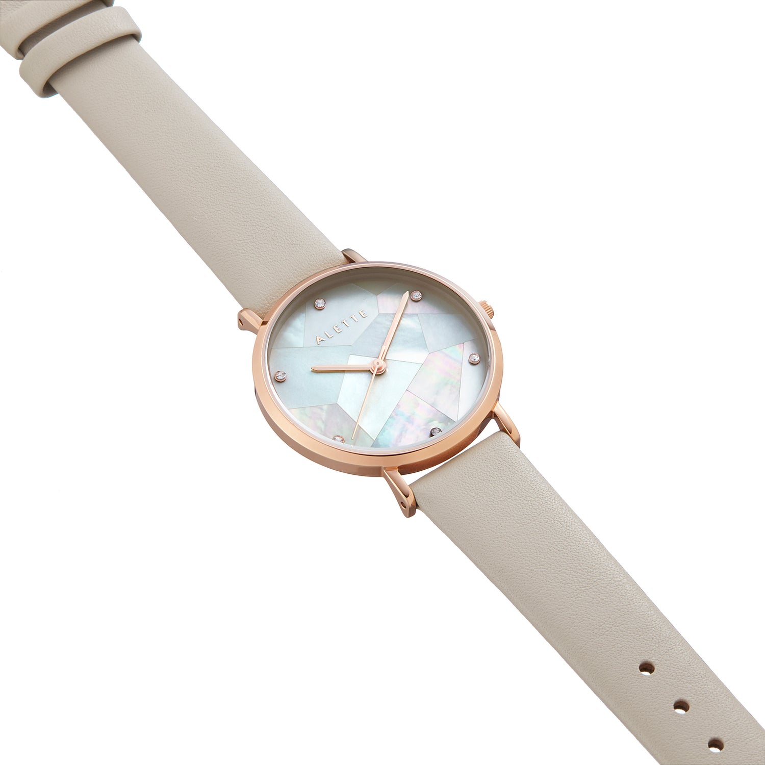 ✧ ALETTE BLANC アレットブラン 腕時計 ホワイト ライトグレー ✧