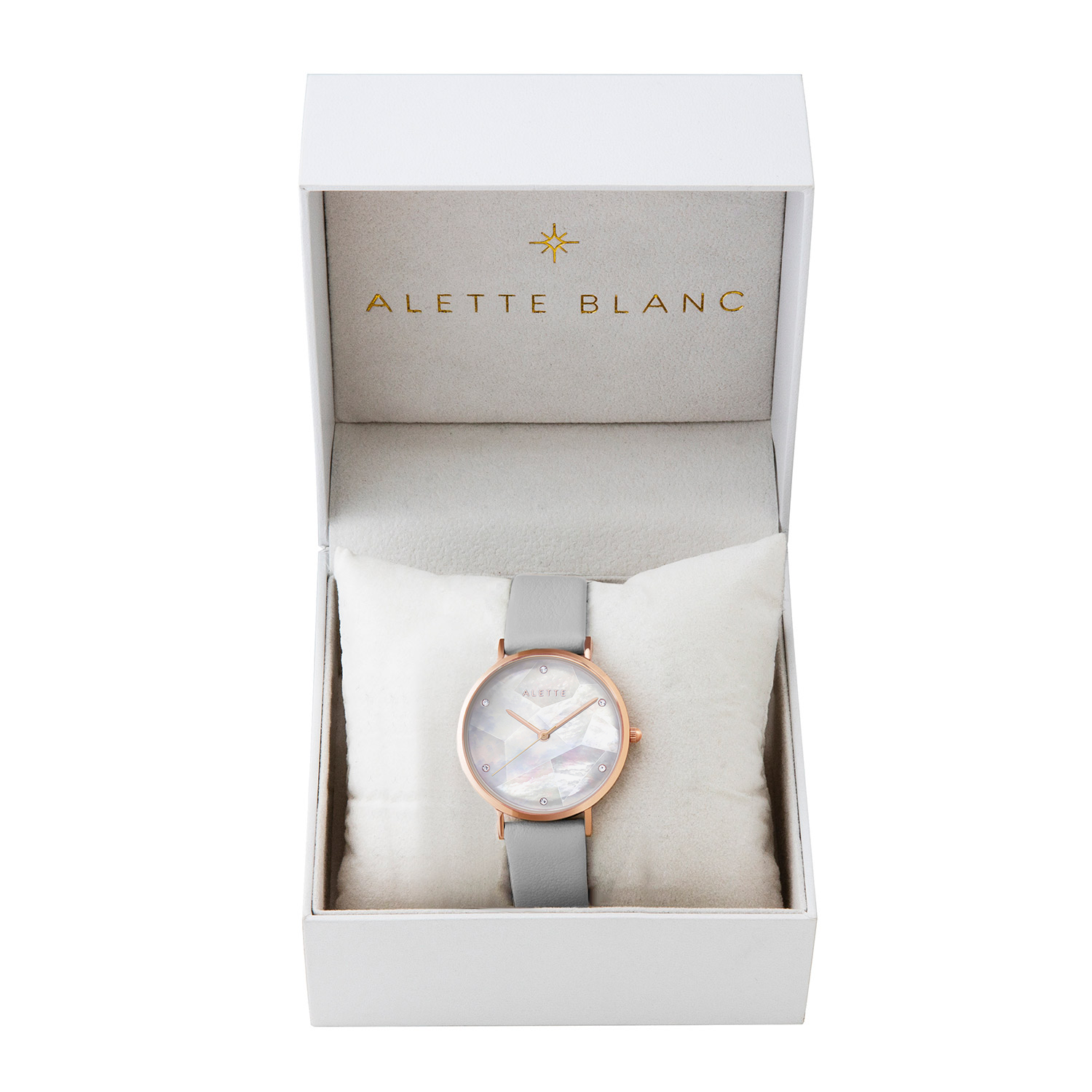 ✧ ALETTE BLANC アレットブラン 腕時計 ホワイト ライトグレー ✧